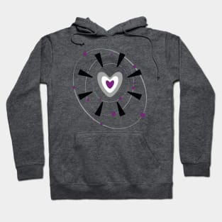 Orbit my heart - Asexual Hoodie